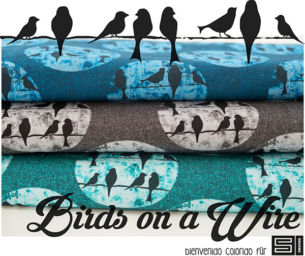 Birds on a Wire von bienvenido colorido - neu bei Swafing