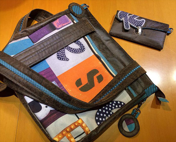 Swafing Dekostoff Nina und Antikleder Mira