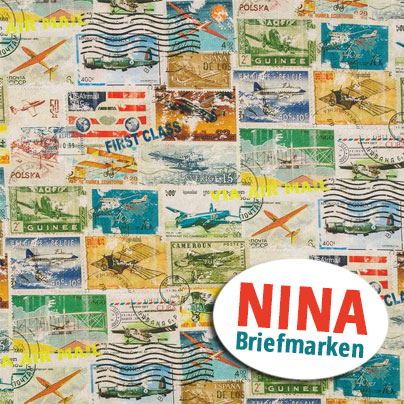 Digitaldruck Nina Briefmarken von Swafing