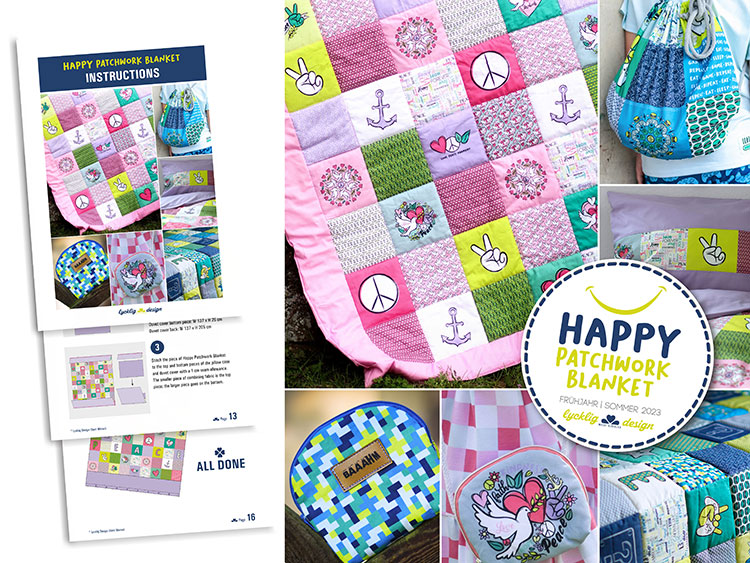 Happy Patchwork Blanket DIY Swafing